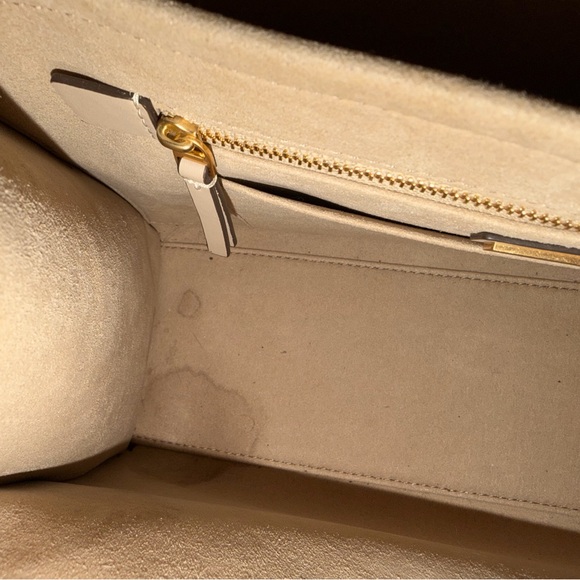 Tory Burch T-monogram contrast embossed small Tote w/wallet - Picture 6 of 6